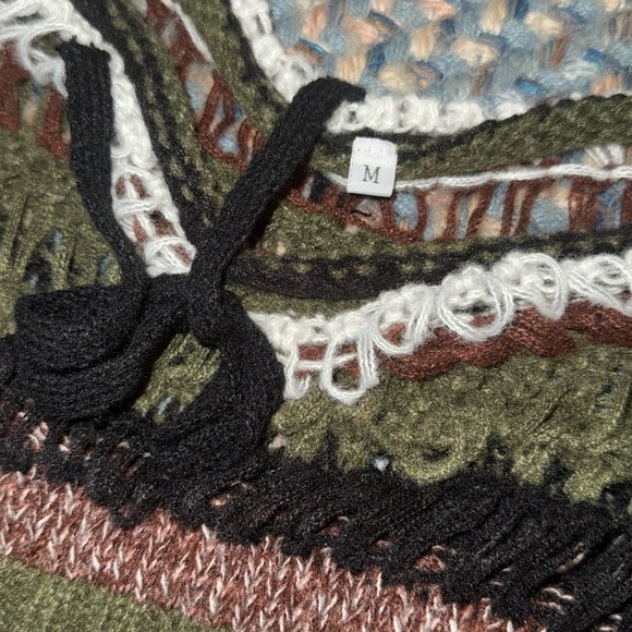 Knitted Striped crop top oversized sz M NEW! - Picture 4 of 9